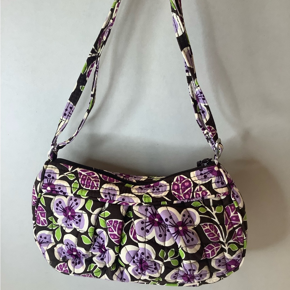 EUC Vera Bradley Purple Floral Patterned Shoulder Bag